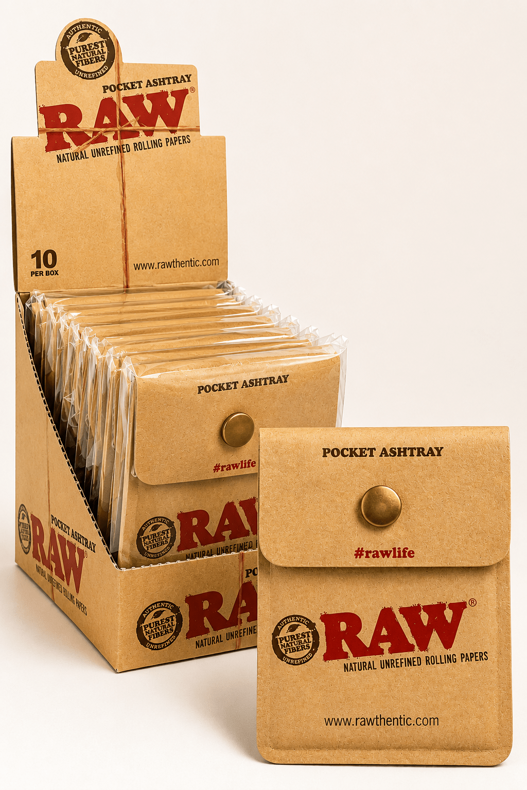 Cinzeiro Portátil RAW Pocket Ashtray - CBD Portugal - CBDLegalPT