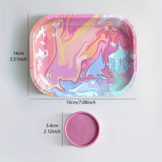 Kit Tabuleiro e Grinder Rosa