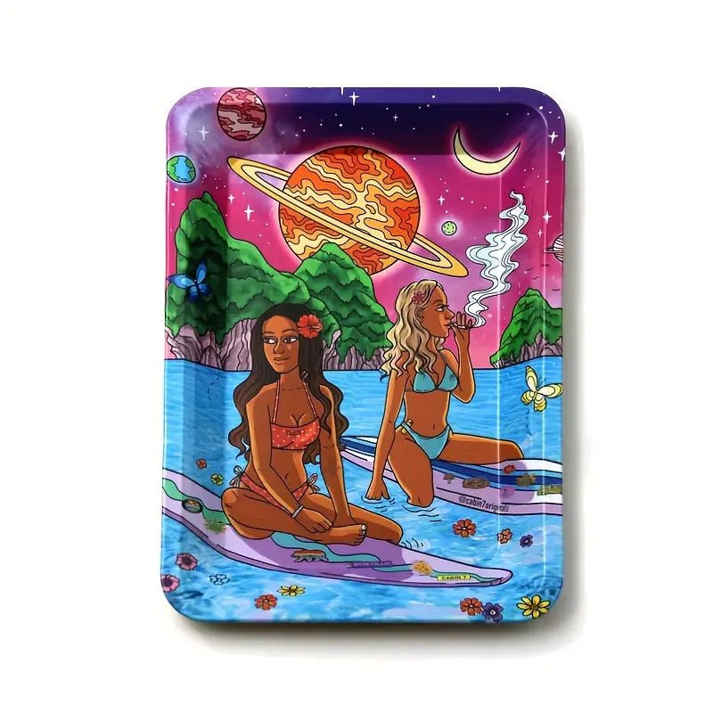 Tabuleiro de enrolar Surf Girls - CBD Portugal - CBDLegalPT