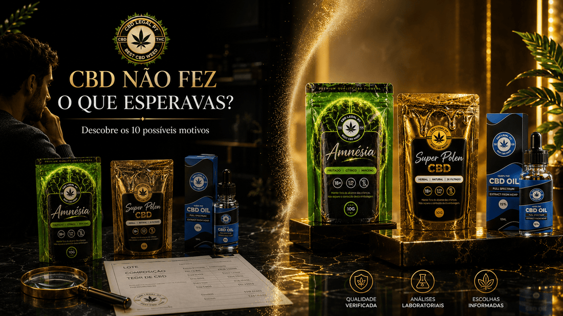 Comprei CBD e Não Senti Nada: 10 Motivos e Como Escolher Melhor - CBDLegalPT