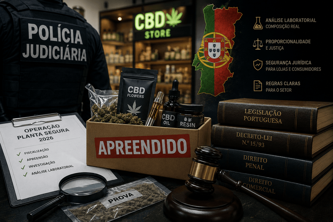 Apreensões em Lojas de CBD em Portugal: O Que Está a Acontecer em 2026? - CBDLegalPT