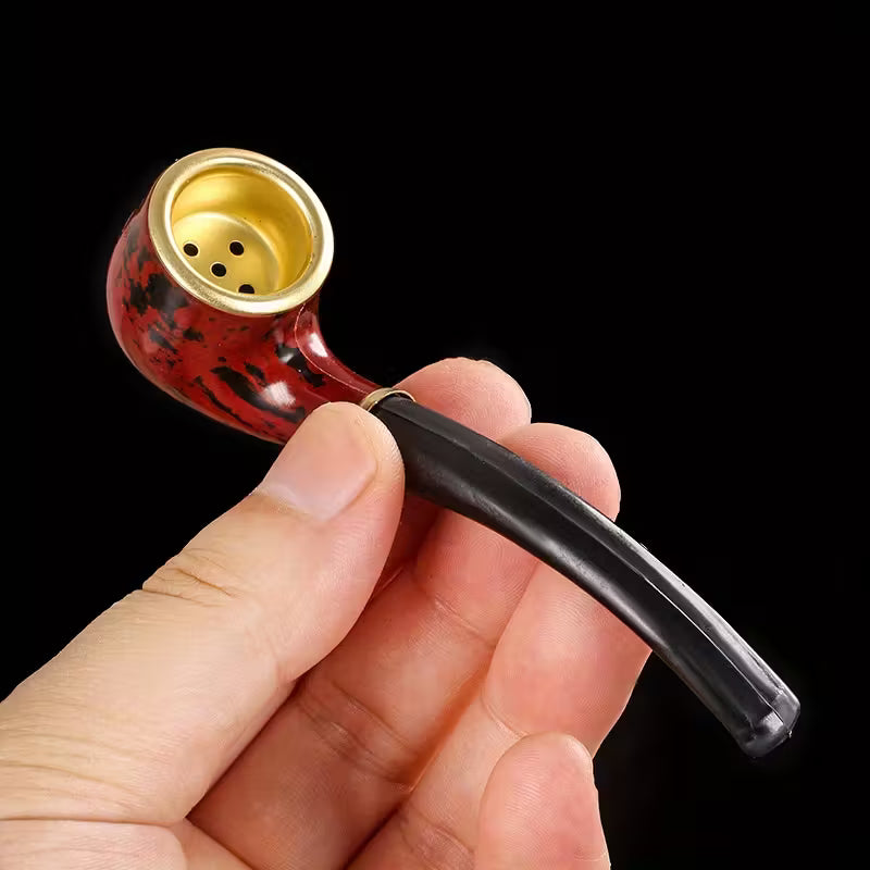 Cachimbo de Madeira natural — vista frontal — CBDLegalPT