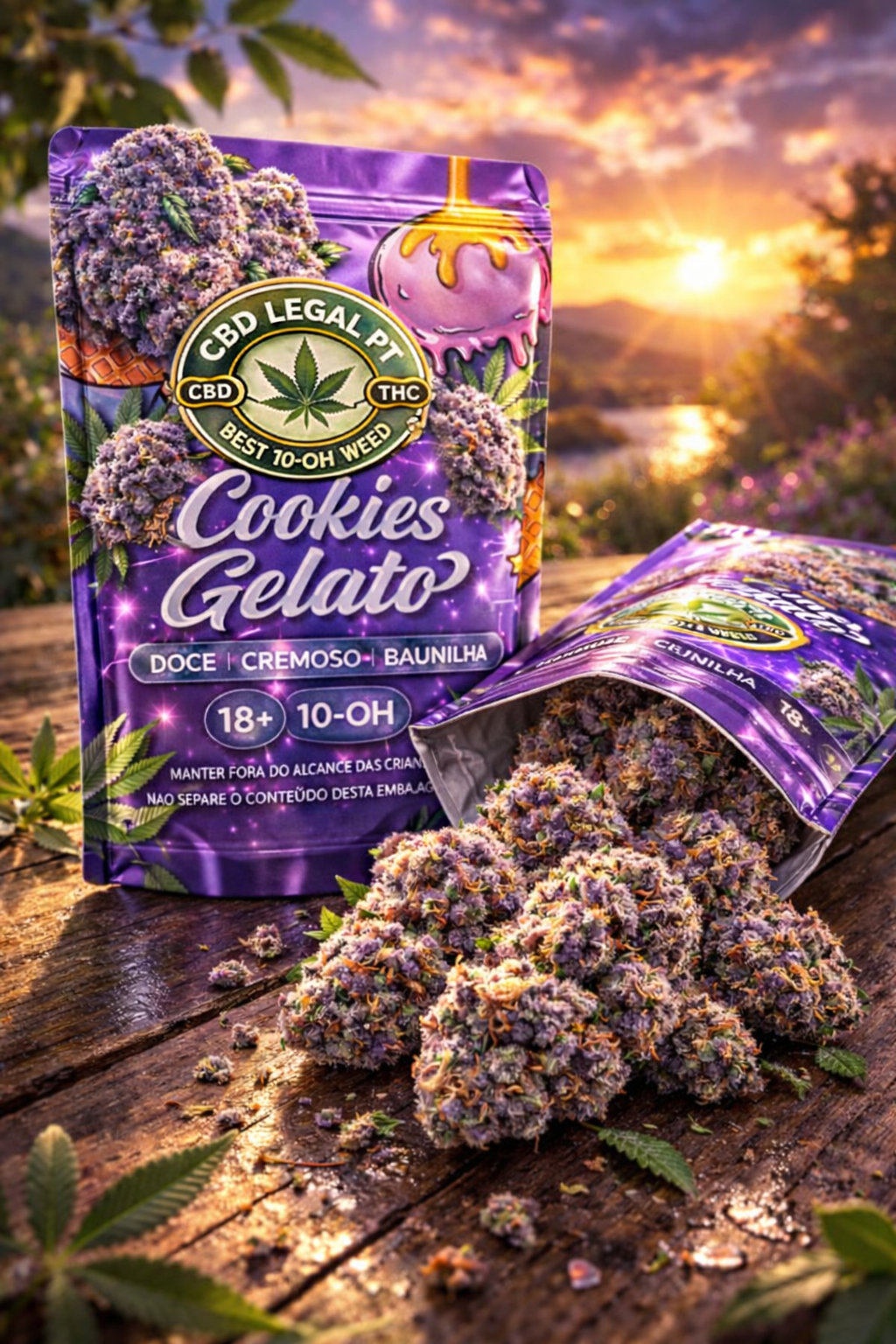 Comprar Cookies Gelato 10-0H | Flor Premium | CBDLegalPT