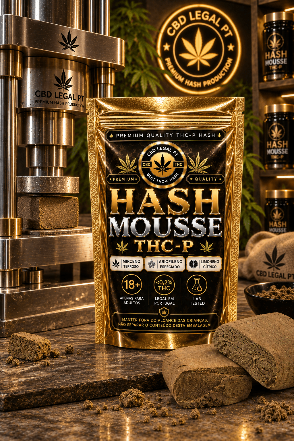 Hash Mousse THC-P - CBD Portugal - CBDLegalPT