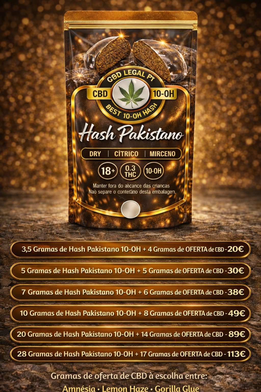 Hash Pakistán HHC 50%