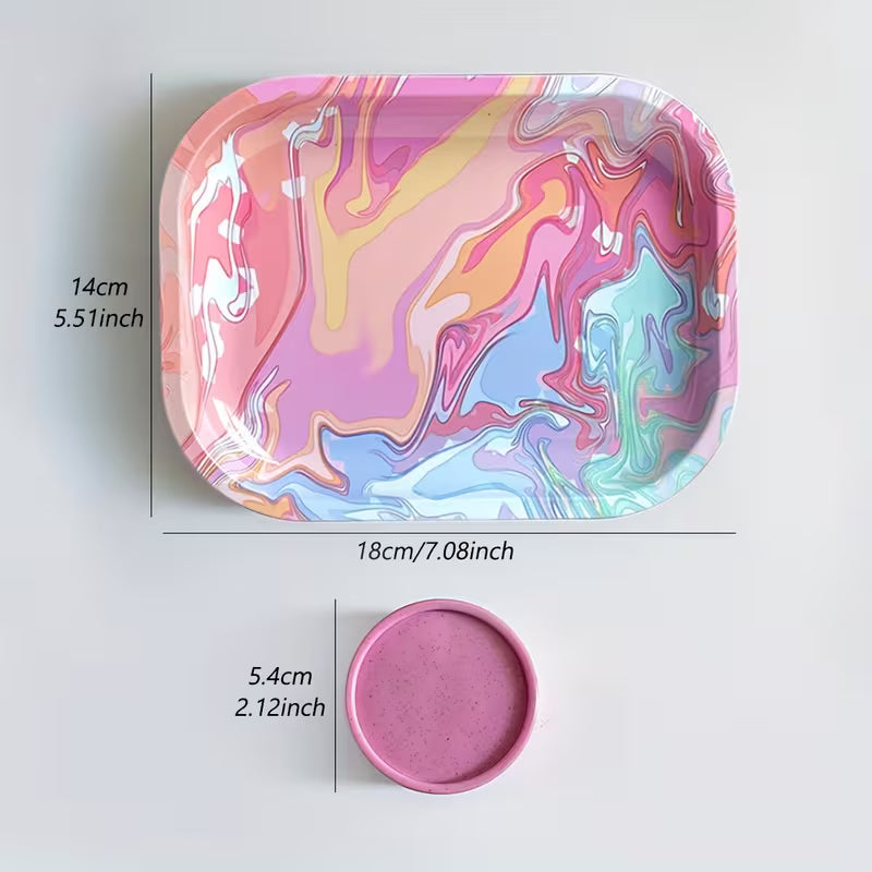 Kit Tabuleiro e Grinder Rosa