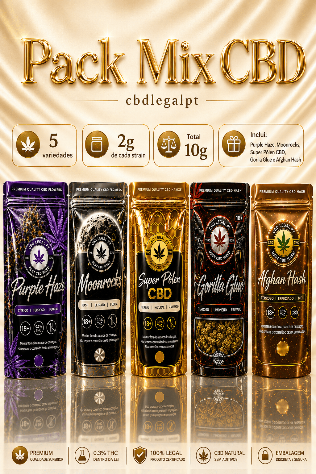 Pack CBD Mix - CBD Portugal - CBDLegalPT