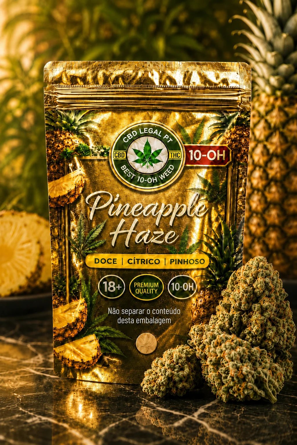 Pineapple Haze 10-0H - CBD Portugal - CBDLegalPT