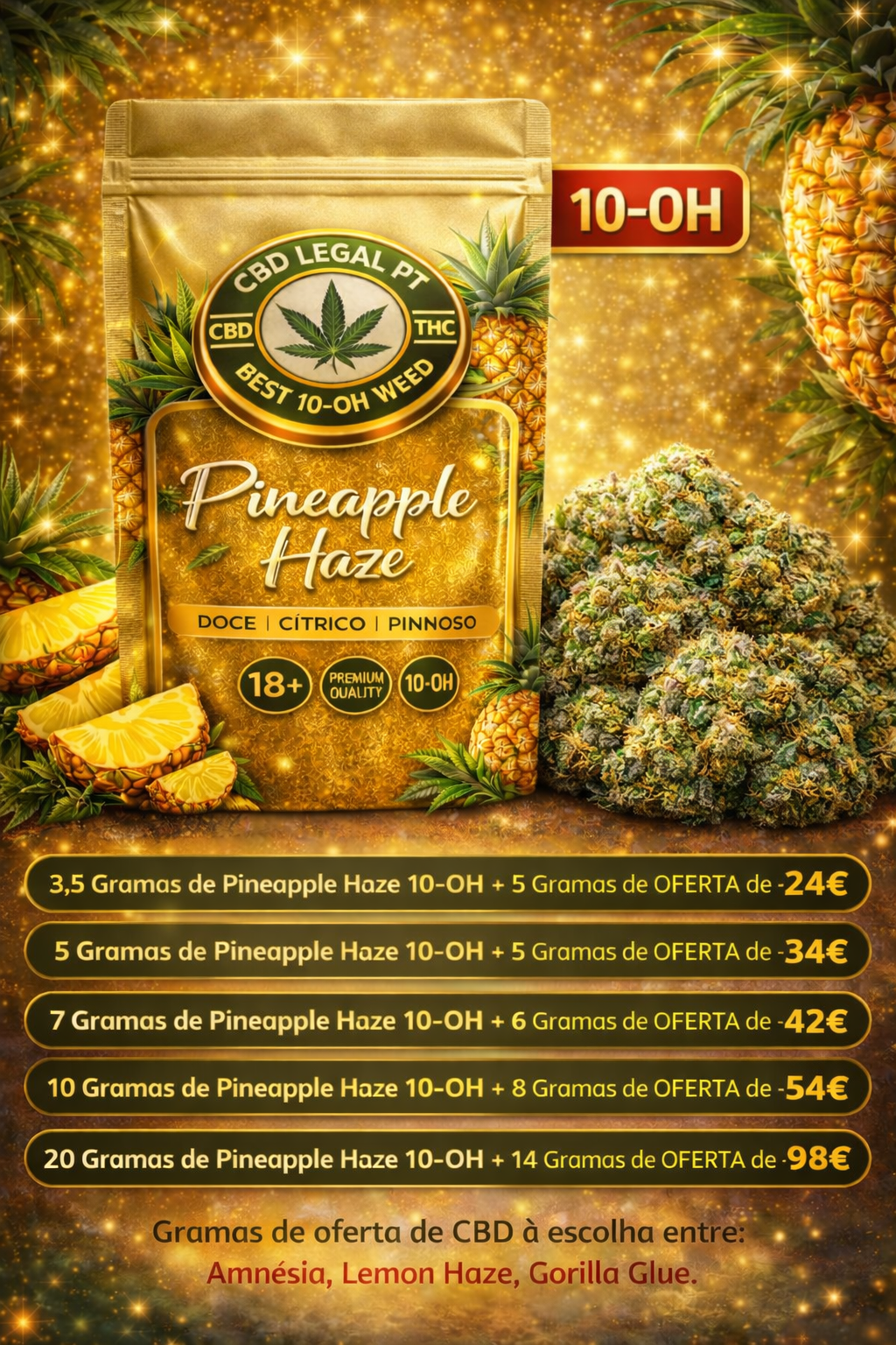 Haze de piña HHC 50%