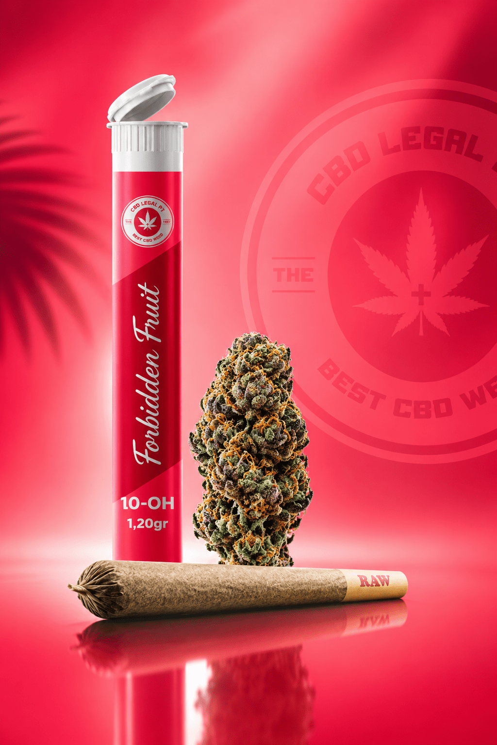 Pré - Roll 10 - 0H - 1.20gr (Forbidden Fruit) - CBD Portugal - CBDLegalPT