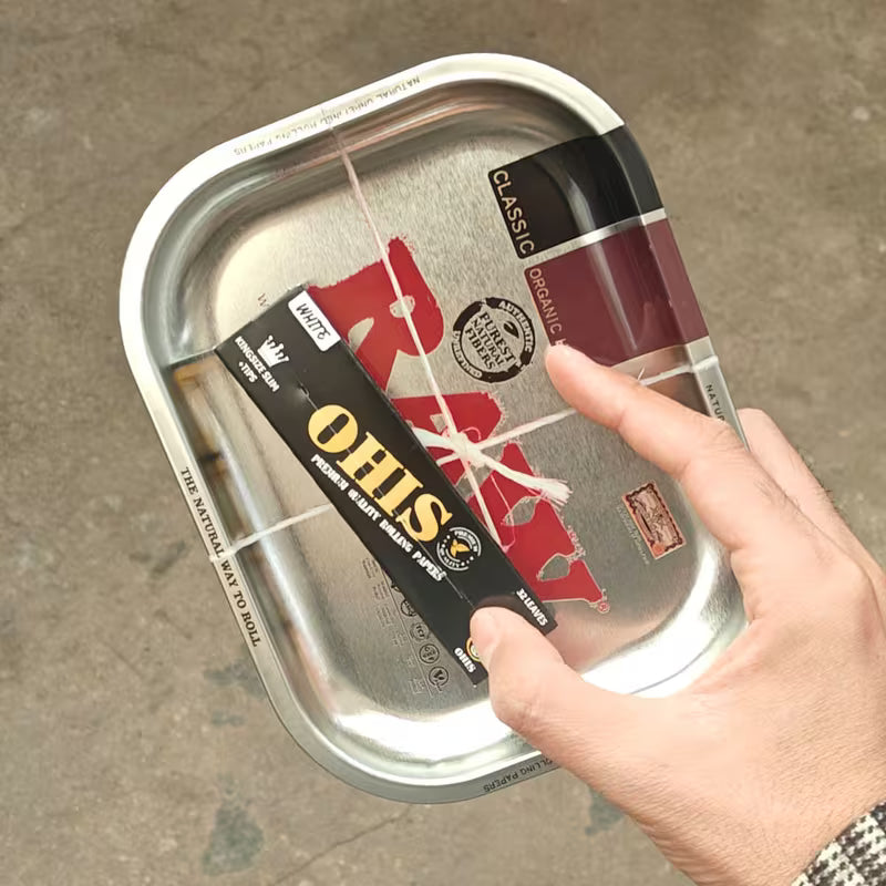 Tabuleiro Raw Prateado com Mortalhas