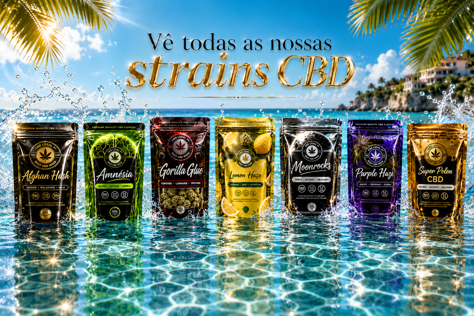 Banner principal da CBDLegalPT com produtos de cânhamo premium, flores CBD, hash CBD e compra responsável para maiores de 18 anos em Portugal.