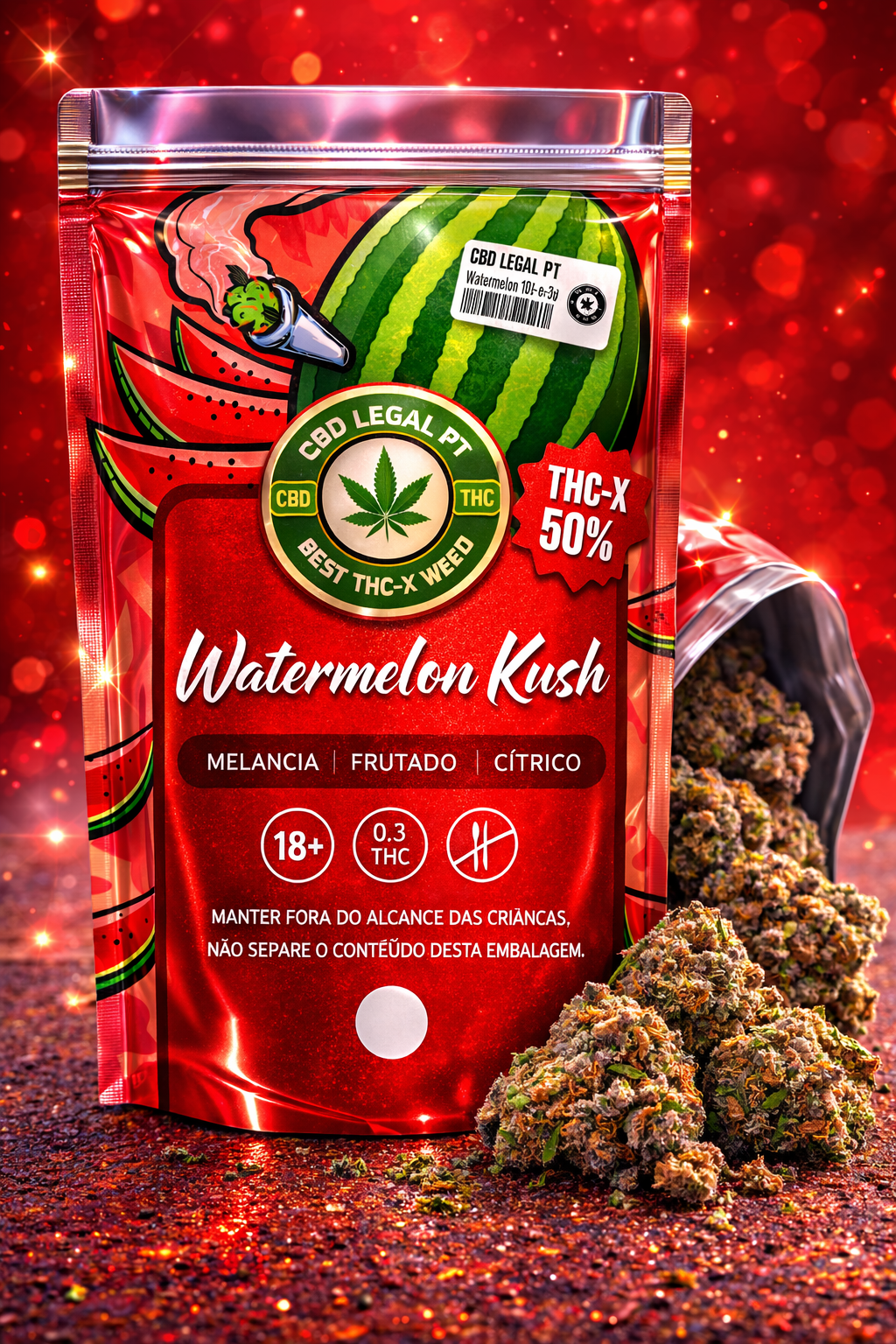 Watermelon Kush THC-X — Embalagem produto — CBDLegalPT