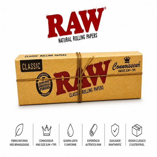 Mortalhas RAW King Size com Filtros incluídos — CBDLegalPT